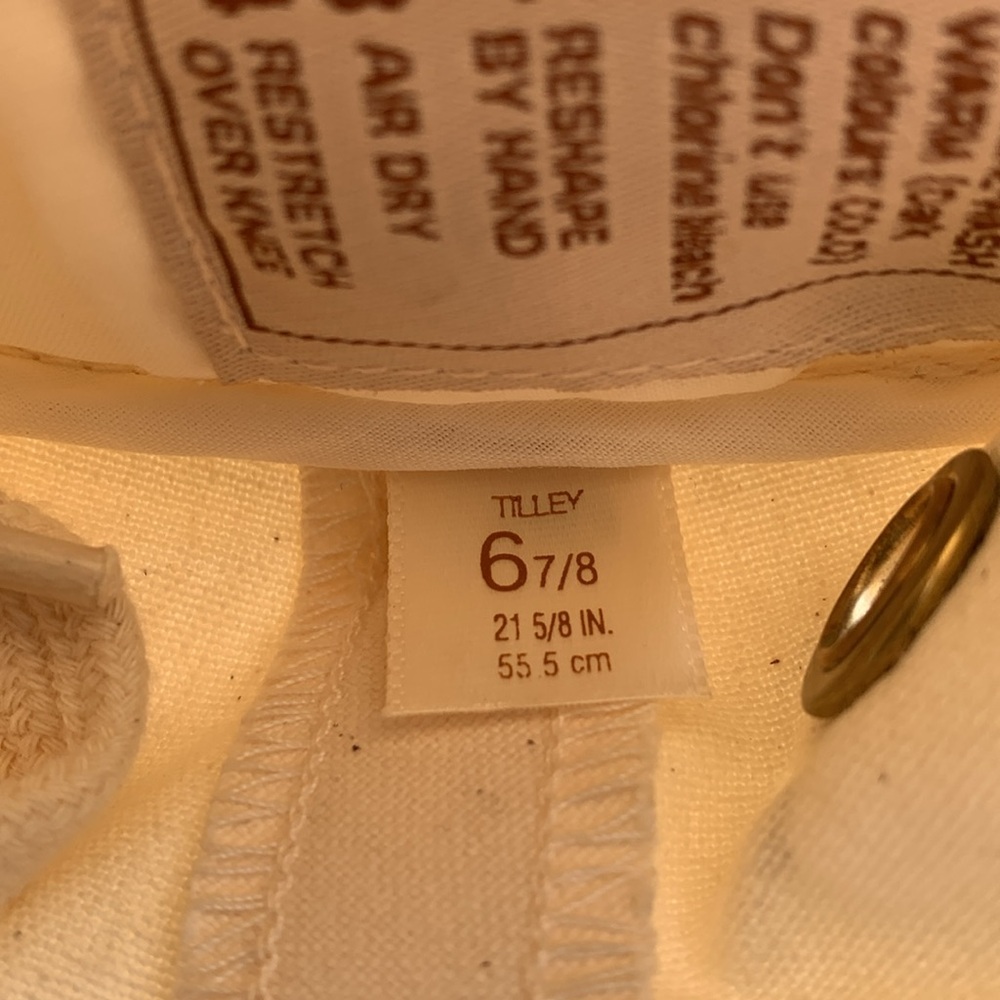 Tilley Wander  wide brim hat, Cream Wide-Brimmed Sun Hat - Picture 3 of 4